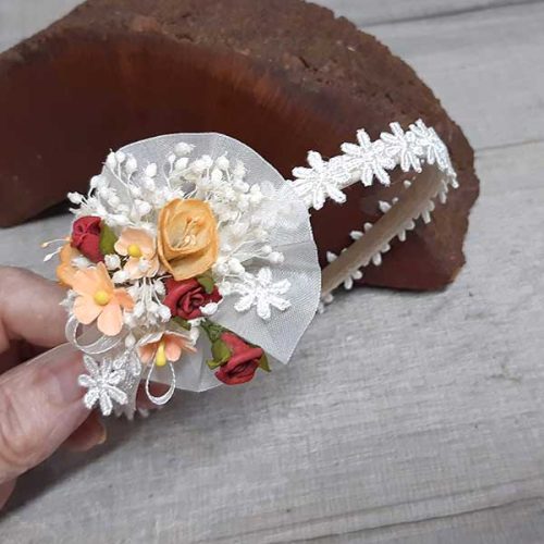 Diadema Guipur Flor Isabella.