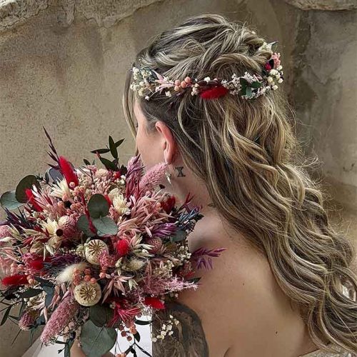 Pack de Boda Ramo Corona y Botonier