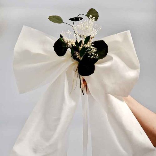 2 Lazos con Flores de Boda